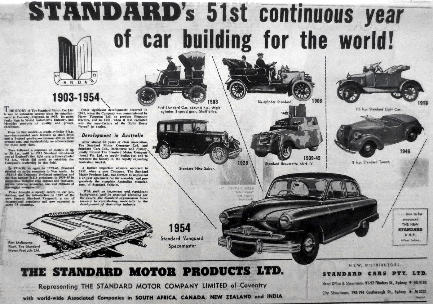 1954 Standard Motor Cars